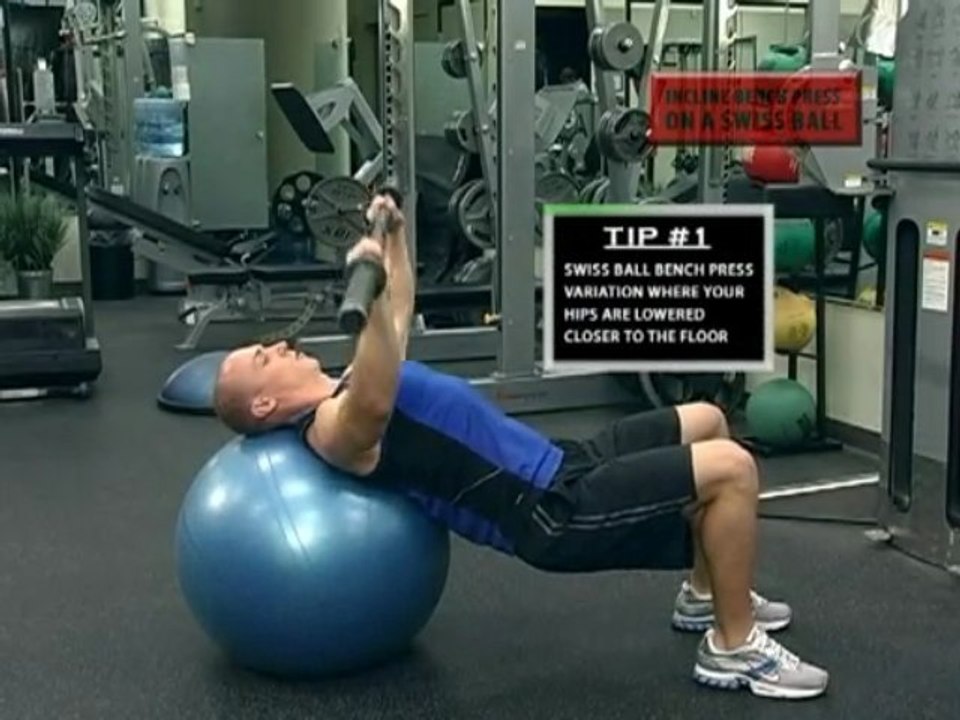 Working Out Your Chest with a Swiss Ball
