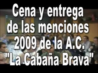 Cena y entrega de menciones LCB 2009