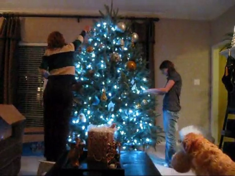 Christmas Tree Decorating (Time Lapse)