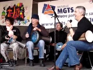 TELETHON de saint lys, initiation derbouka, kamel et pascal