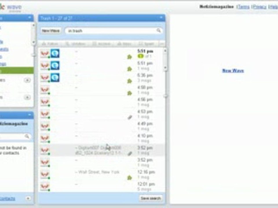 Google Wave panoramica