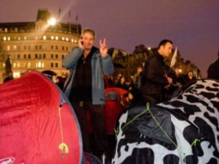 Climate Camp Occupies Trafalgar Square
