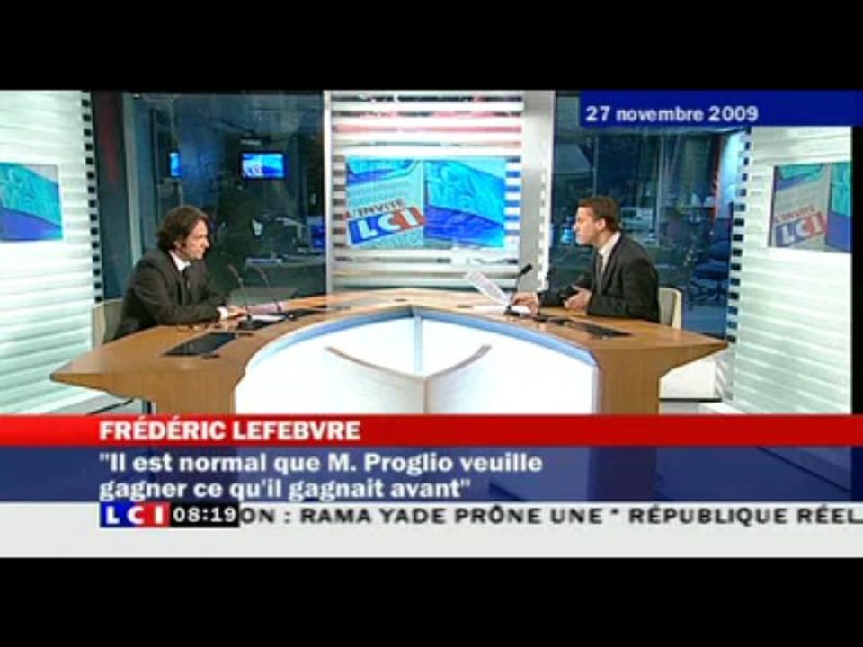 F. Lefebvre - Invité Politique C. Barbier - LCI - 27/11/2009