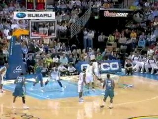 NBA Al Jefferson gets Big BLOCK  by Nene.