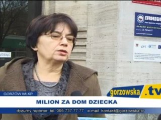 Milion za dom dziecka