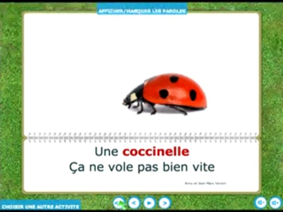 Une coccinelle pour apprendre la compta en chanson