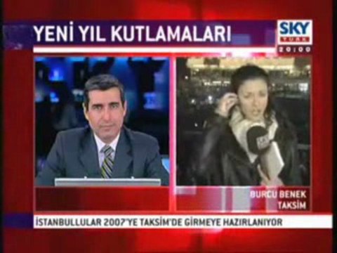 Habersiz Canlı Yayına Çıkan Muhabir Burcu / OzgunBakis.Com