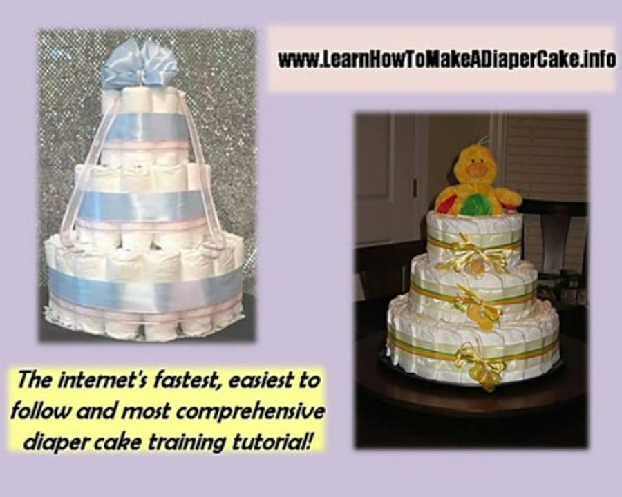 Easy Way to Make Diaper Cakes Unique for Baby Shower Gifts