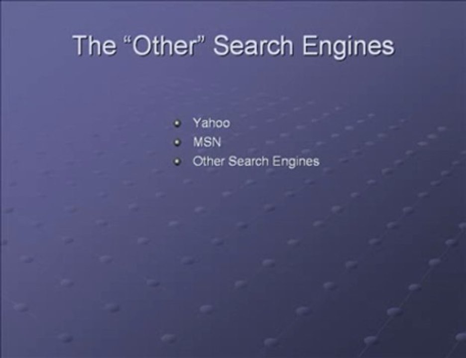 Blogs and Search Engines