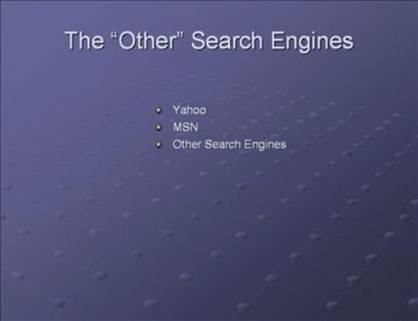 Blogs and Search Engines