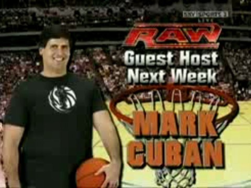 WWE Raw 7/12/09 Guest Host Mark Cuban