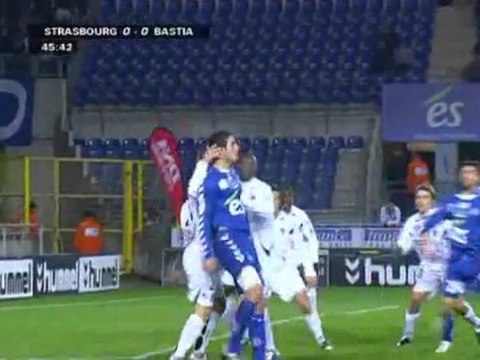 L2 / 2009-10 - Strasbourg 2-1 Bastia : le résumé