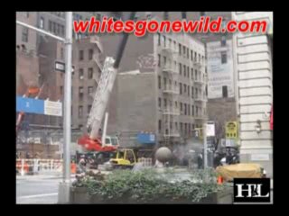 OMG! Car Hit and Flipped by Wrecking-Ball in NYC
