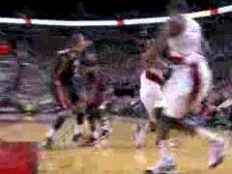 NBA Martell Webster misses the 3-pointer, but follows up wit