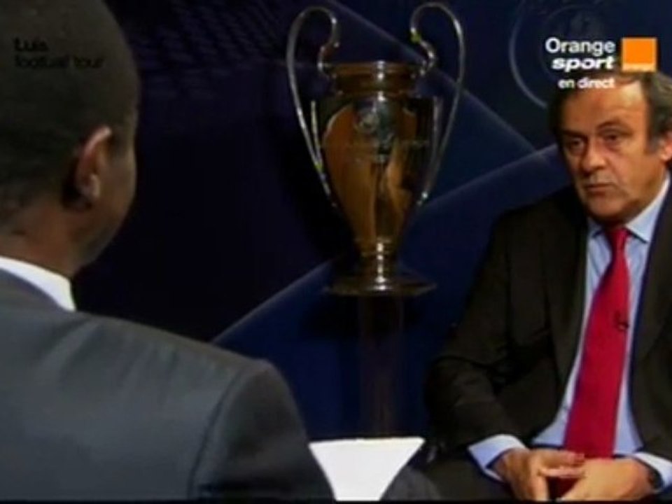 Entretien de Pape Diouf avec Michel Platini -CAN Orange 2010