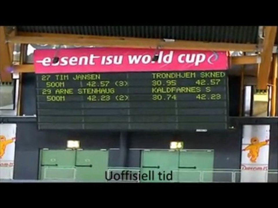 My 500m & 1000m and Crash at Hamar Vikingskipet