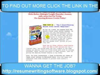Resume Writing Software