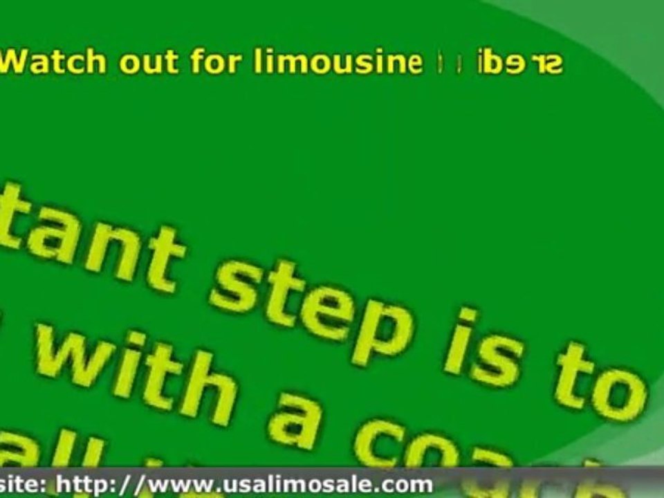 Buying a limousine, 15 free money saving tips, Limousine Buy