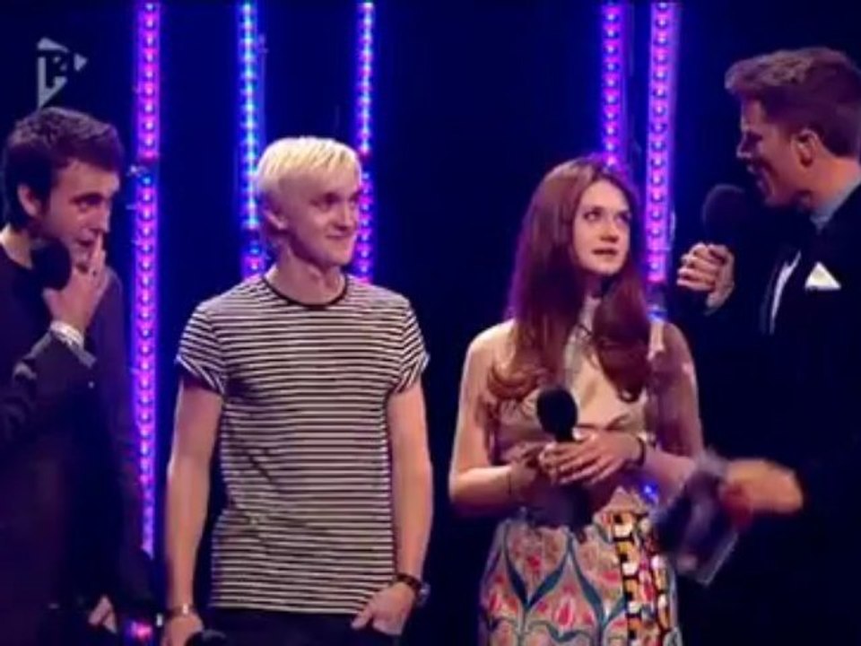 Tom Felton, Matt Lewis and Bonnie Wright on T4
