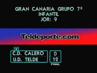 C.D. Calero 0 - U.D. Telde 12 Infantil Grupo 7 Jor 9