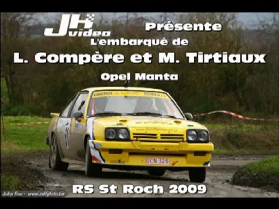 On board Laurent Compère - Opel Manta - RS St Roch 2009