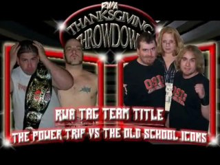 Thanksgiving Throwdown Match 4-RWA Tag Team Title p1