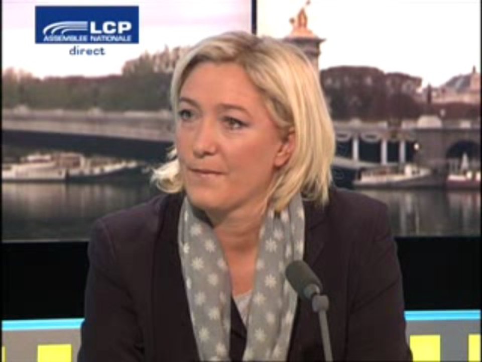 Marine Le Pen sur LCP 3/12/2009