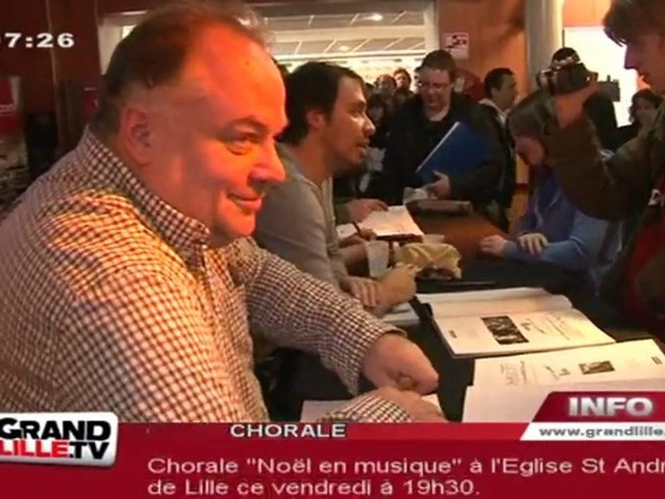 Alexandre Astier dédicace Kaamelott au Furet du Nord (Lille)