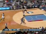 NBA Sam Young gets the ball and heads straight to the basket