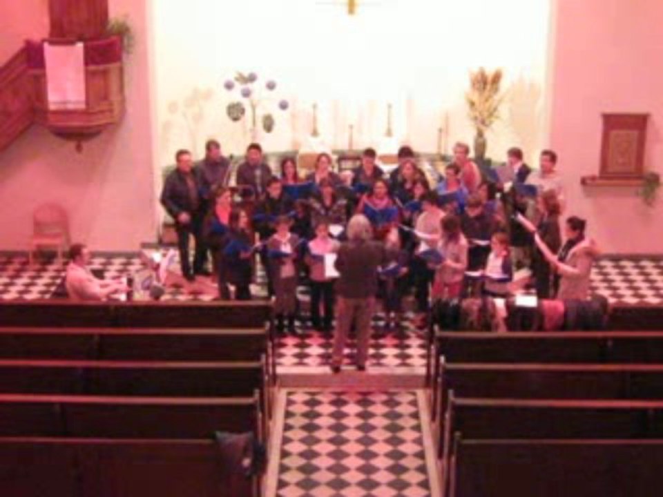 Répétition du concert de chant choral à Wangen