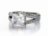 Cubic Zirconia Engagement Ring - www.birkatelyon.com
