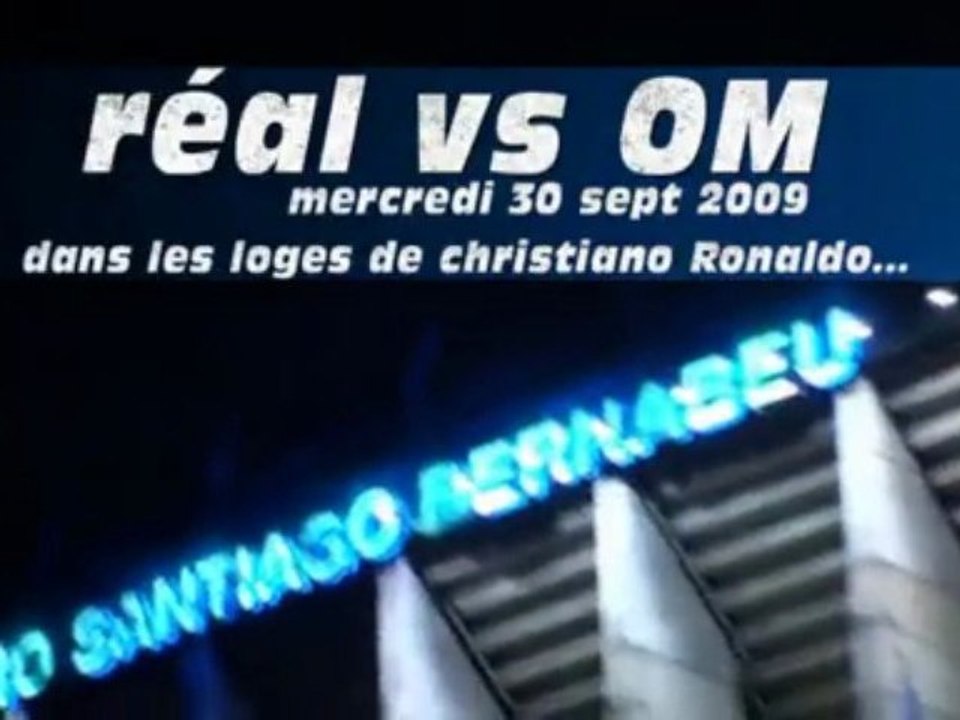 real madrid vs marseille OM vu des loges de cristiano