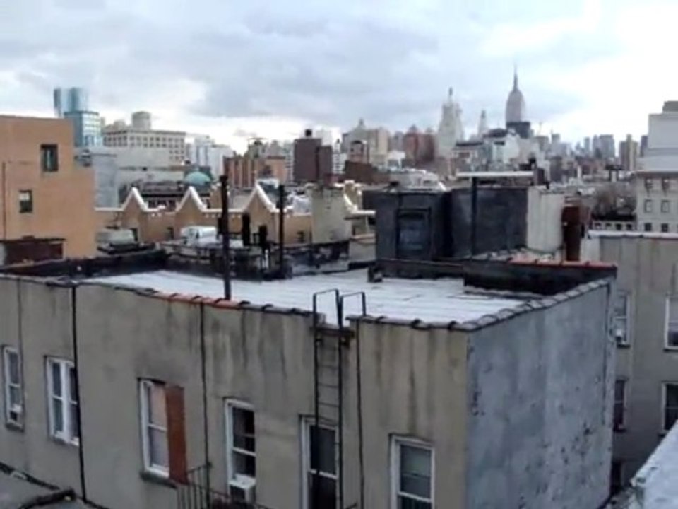 Video du toit de l'immeuble