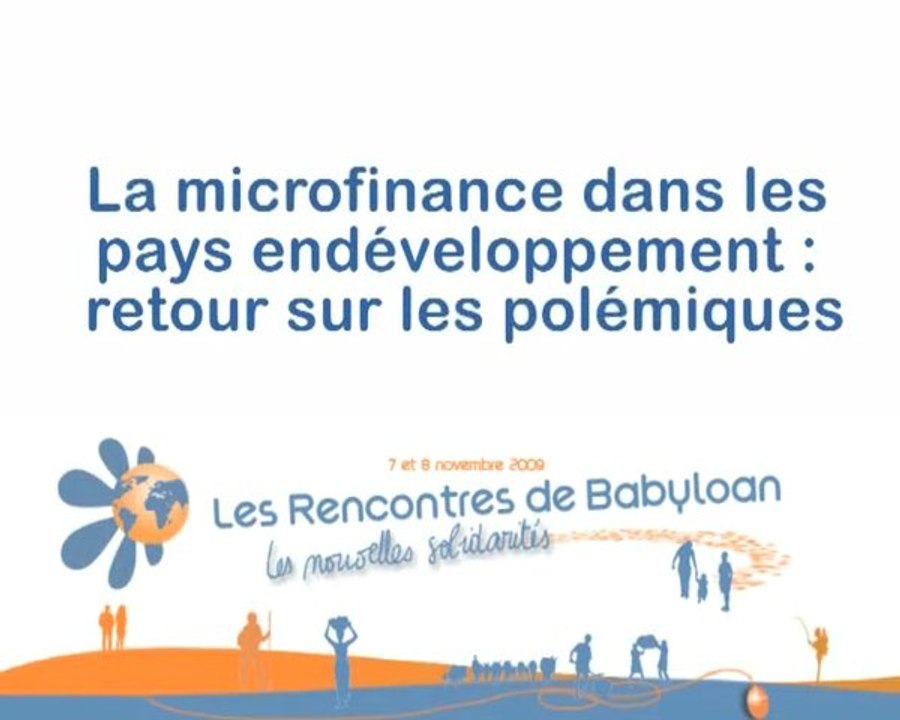 Approche critique de la microfinance