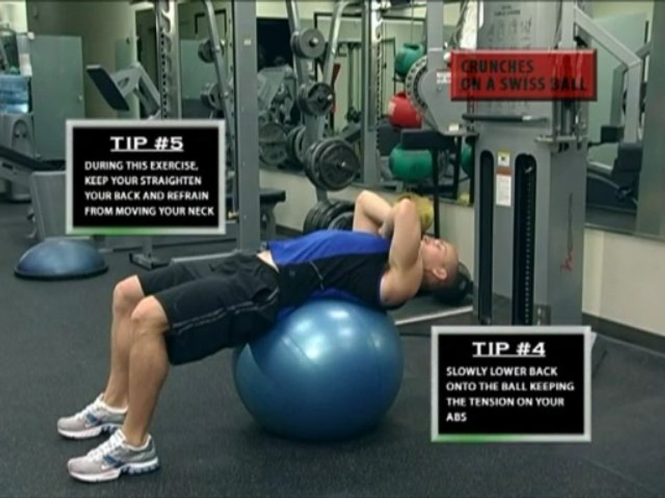 Ab Workout  | Swiss Ball Crunches