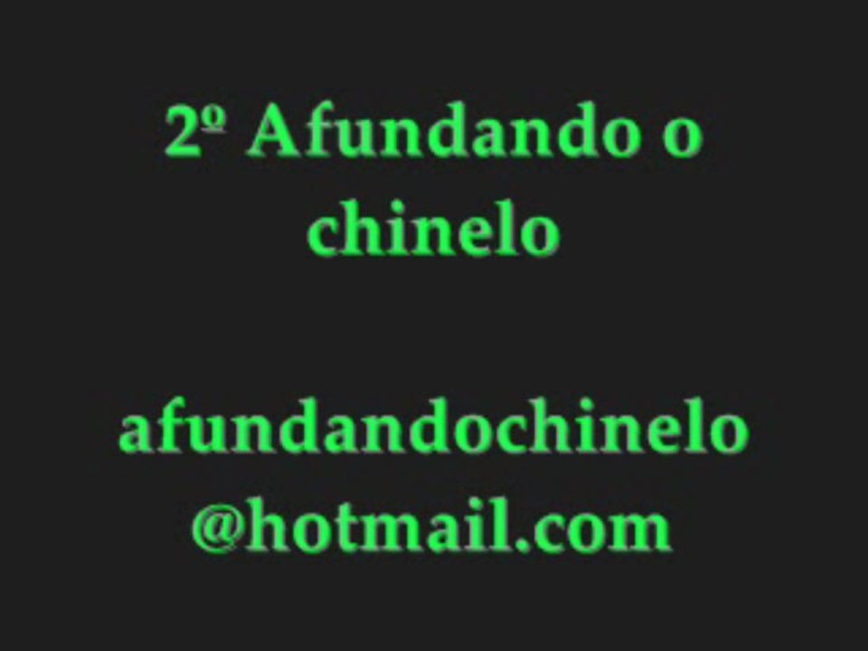 2º Afundando o Chinelo