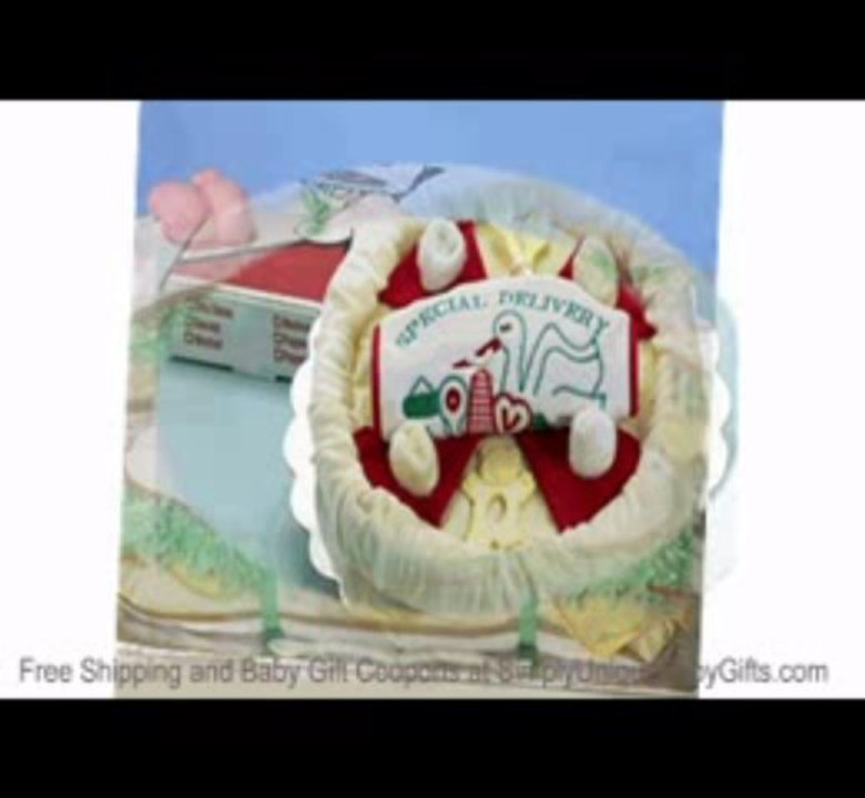 Unique Baby Gifts - Diaper Cakes - Free Shipping