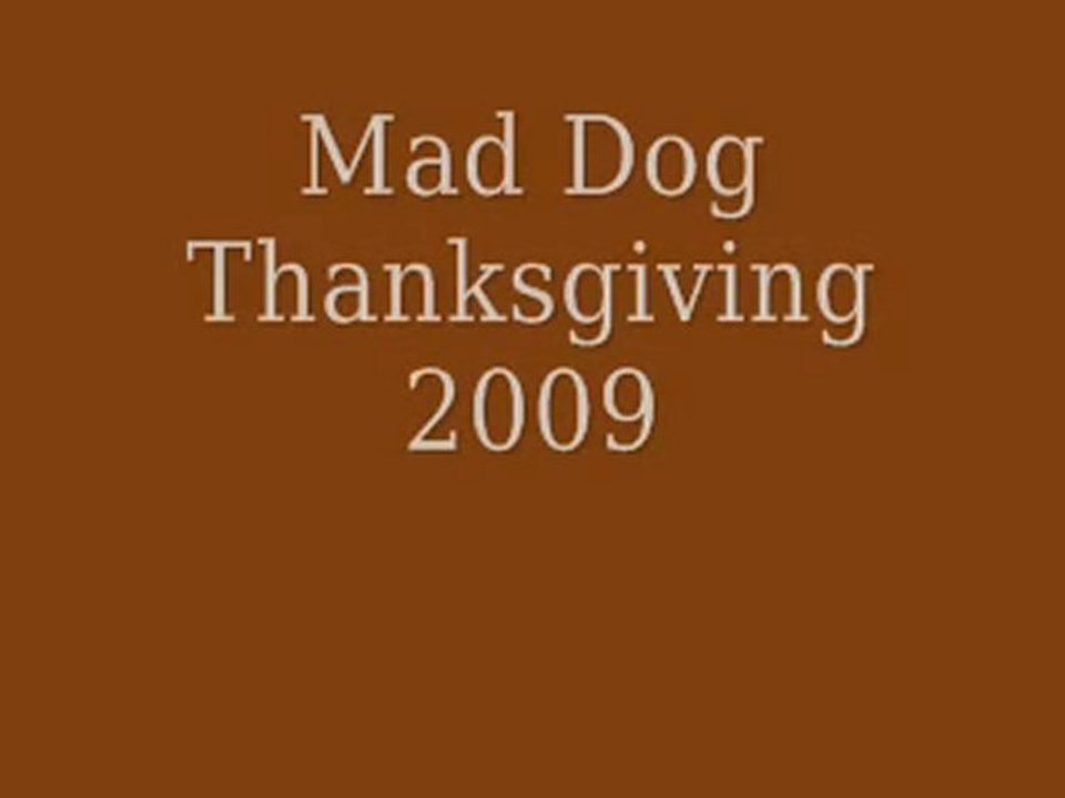 Mad Dog Thanksgiving 2009