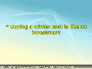Shopping For Winter Coats For Women