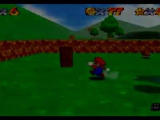 super mario 64 - étoile 5 - Vol du Mario ailé