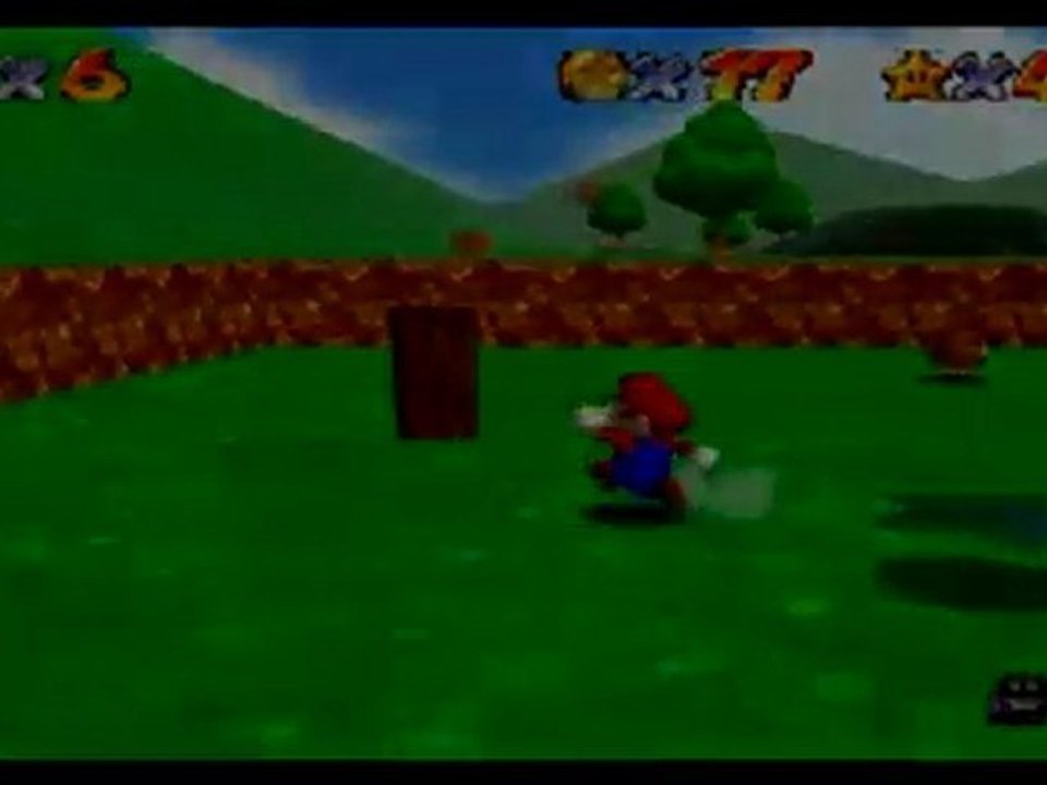 super mario 64 - étoile 5 - Vol du Mario ailé