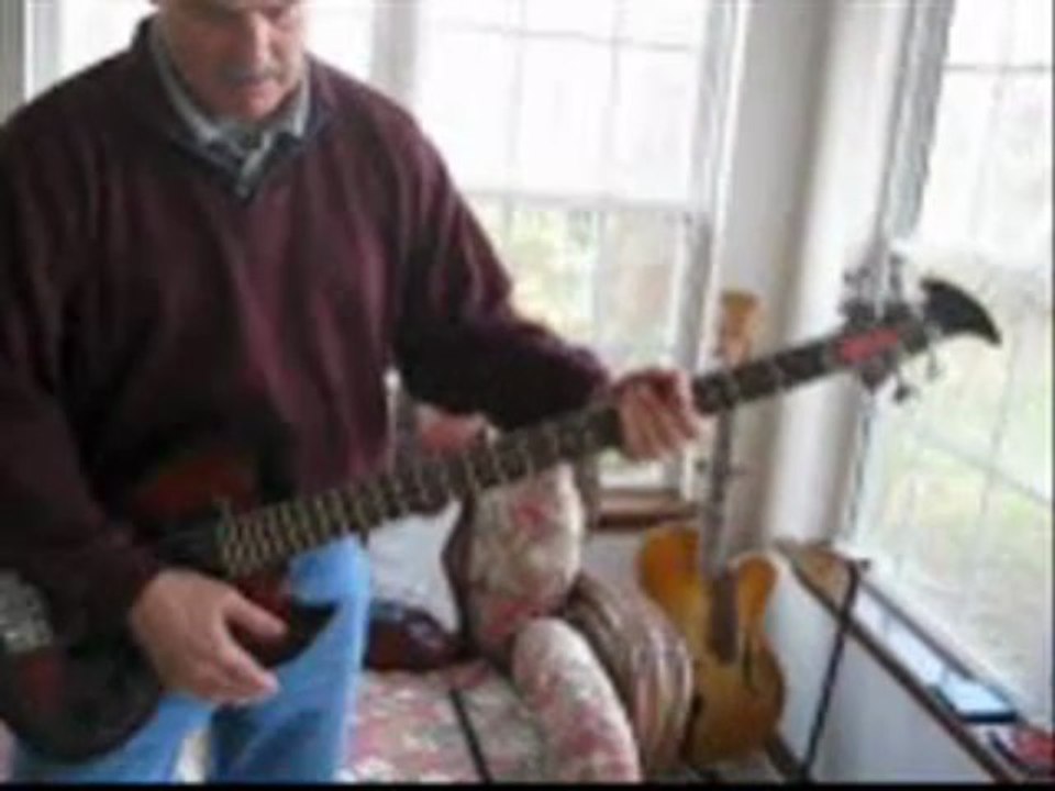 Metal Flake Red/Black Custom Piccolo Bass Guitar