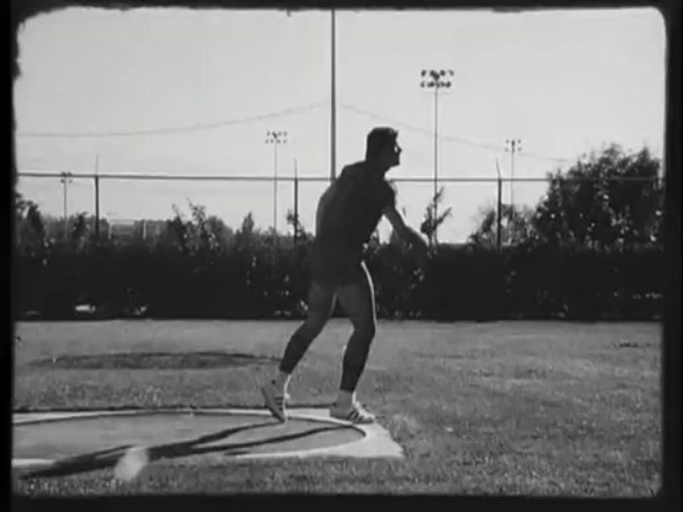 Athlétisme Lancer disque poids Jay Silvester Entrainement