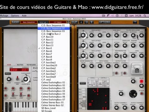 Tuto MAO XILS 3 LAB Test des Presets Bass par Didguitare
