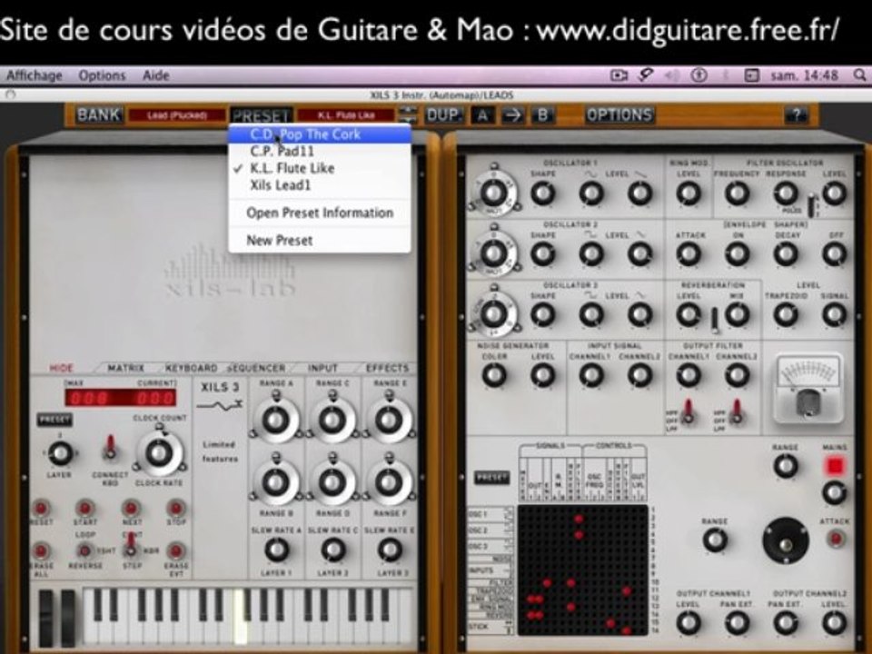 Tuto MAO XILS 3 LAB Test des Presets Leads par Didguitare