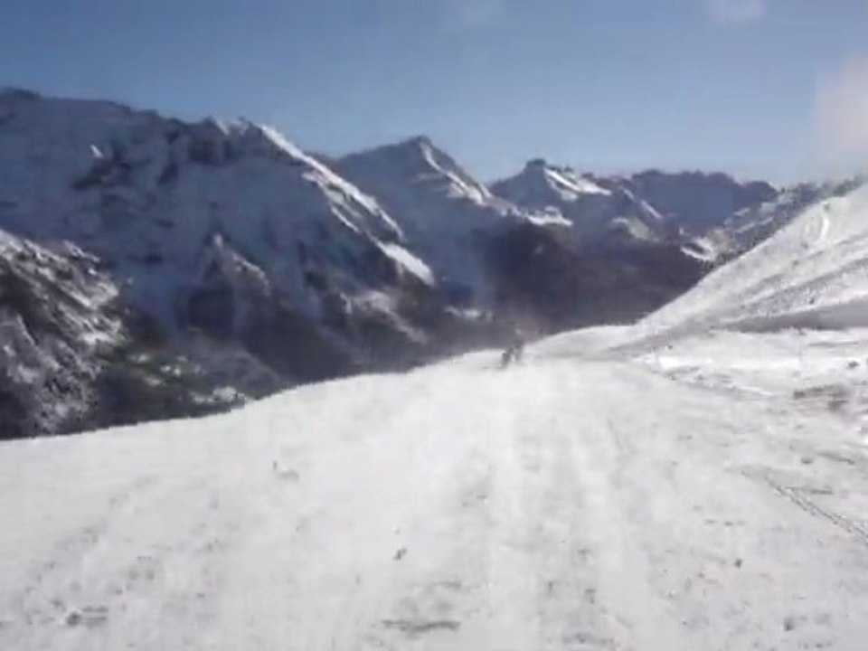 ski descente de malade