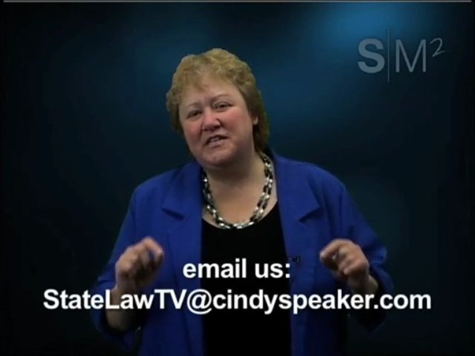 StateLawTV Program: Introduction by Cindy Speaker