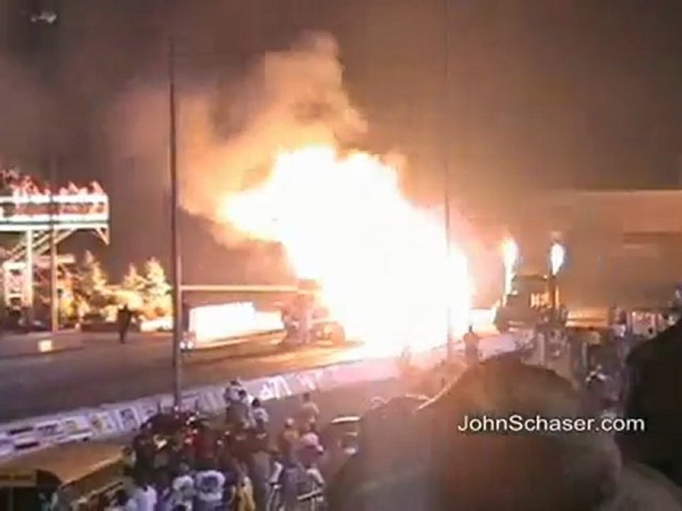 Bob motz vs. kent shockley jet semi truck drag race