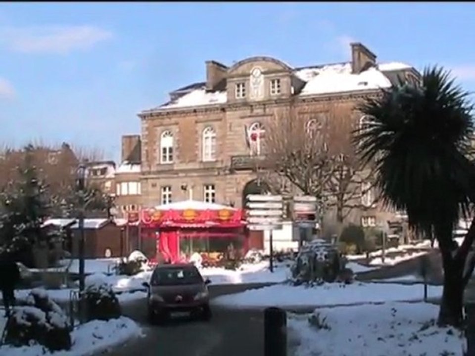 Avranches sous la neige - vendredi 18 décembre 2009