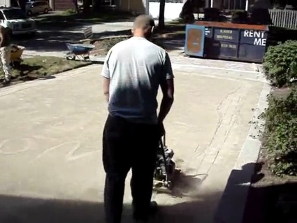 Compacting Interlock Pavers Driveway